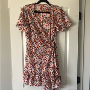 Floral Wrap Dress